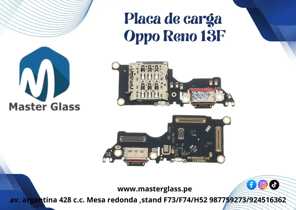 Placa de carga Oppo Reno 13F 5g AAA