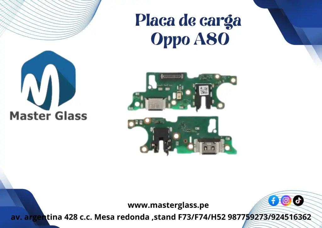 Placa de carga Oppo A80 AAA