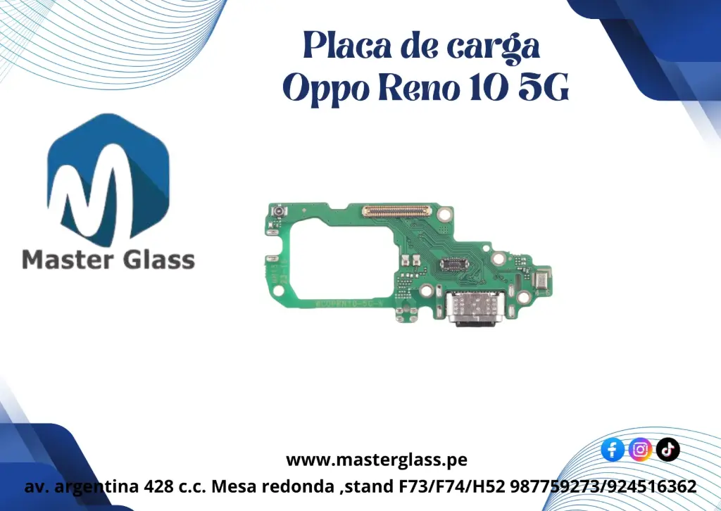 Placa de carga Oppo Reno 10