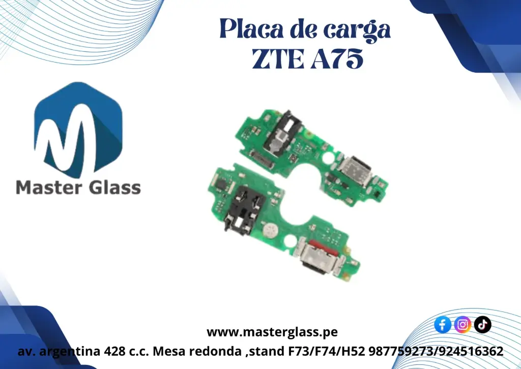 Placa de carga ZTE Blade A75 4G