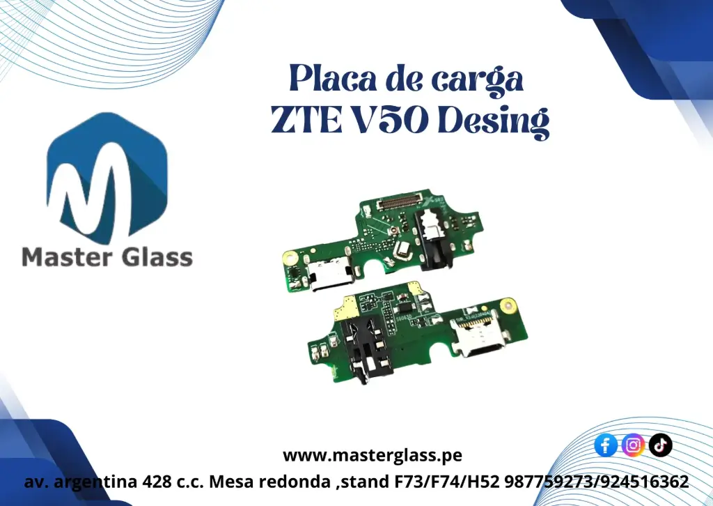  Placa de carga para ZTE Blade V50 Design