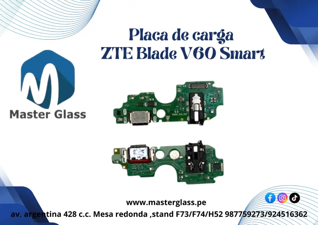  Placa de carga ZTE Blade V60 Smart