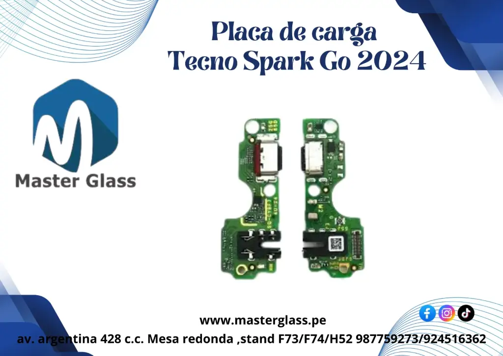Placa de carga Tecno Spark Go 2024 (Original)