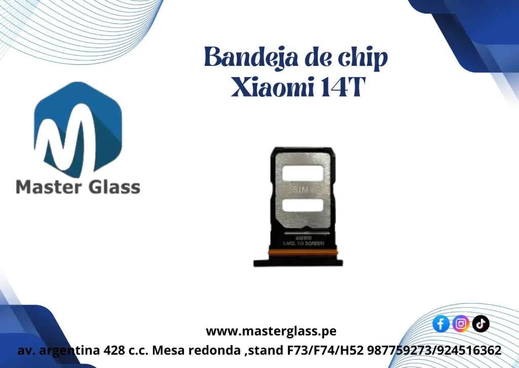 Bandeja de sim Xiaomi 14T (Negro)