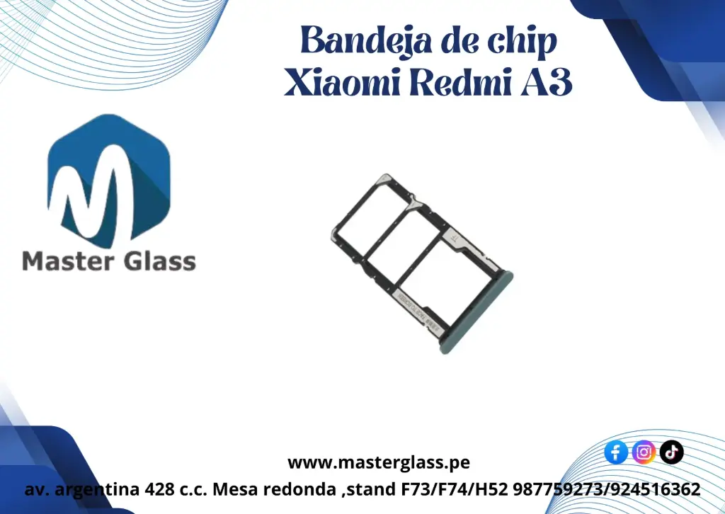 Bandeja de sim Xiaomi Redmi A3