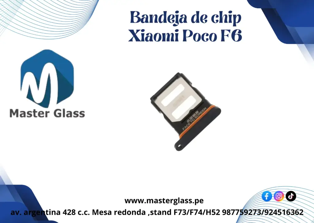 Bandeja de sim Xiaomi Poco F6 / Note 13 Pro 5g (Negro)
