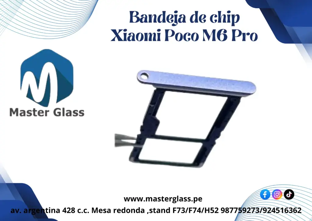 Bandeja de sim Xiaomi Poco M6 Pro