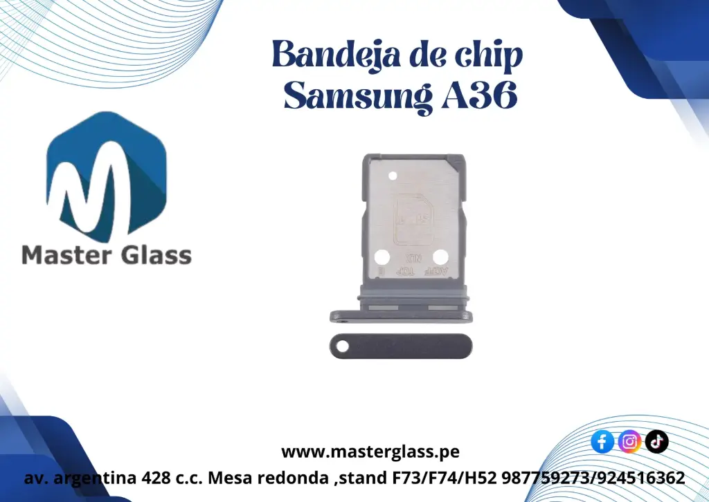 Bandeja de Sim Samsung A36 (Negro)