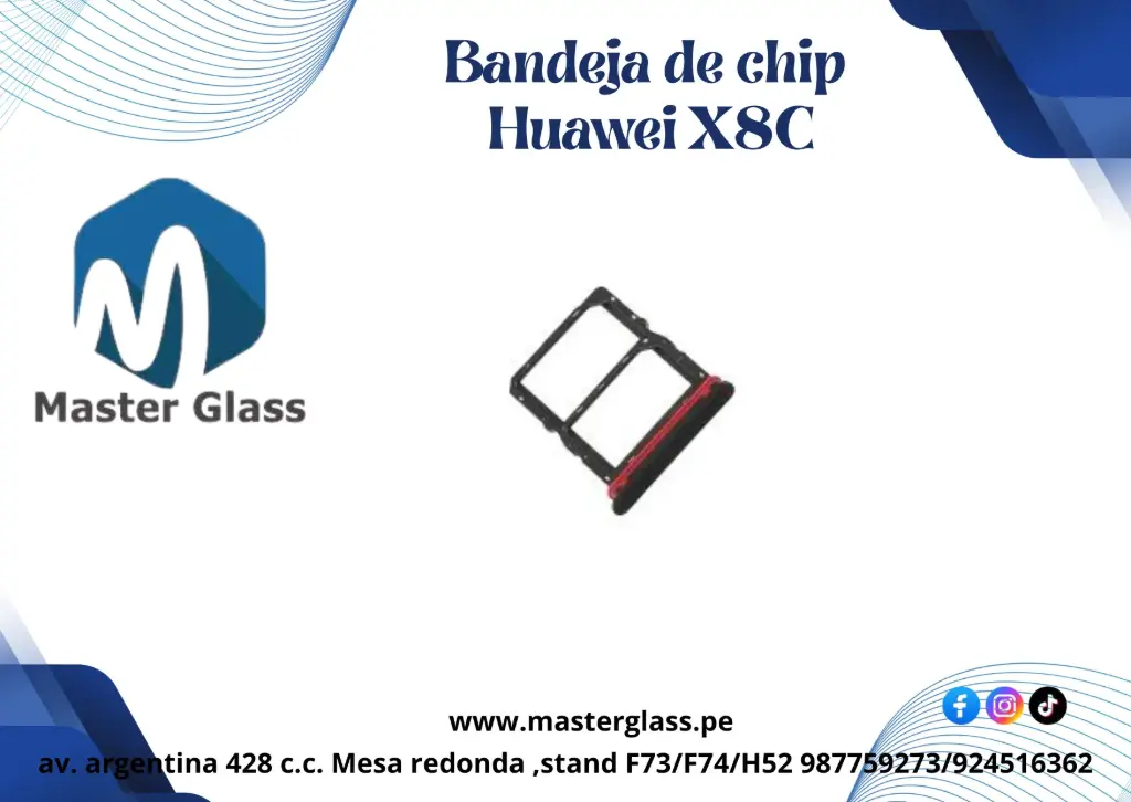 Bandeja de Sim para Huawei Honor X8C