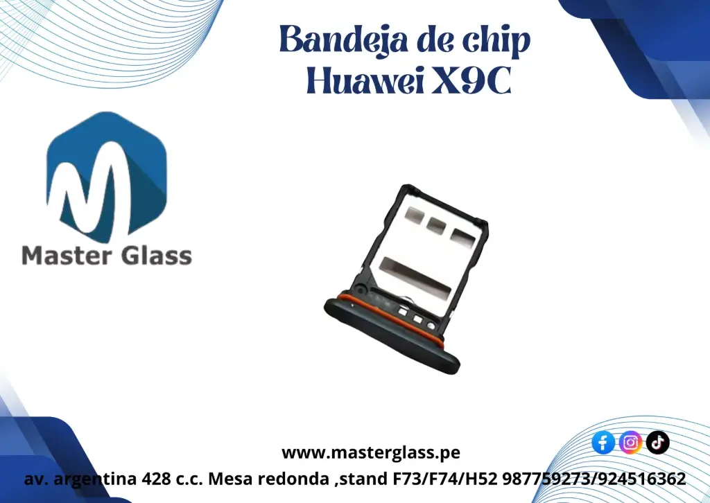 Bandeja de Sim para Huawei Honor X9C