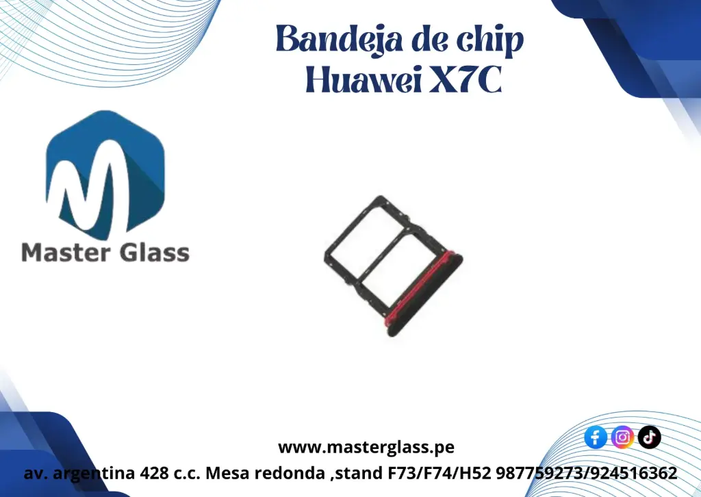 Bandeja de Sim Huawei Honor X7C (mal)