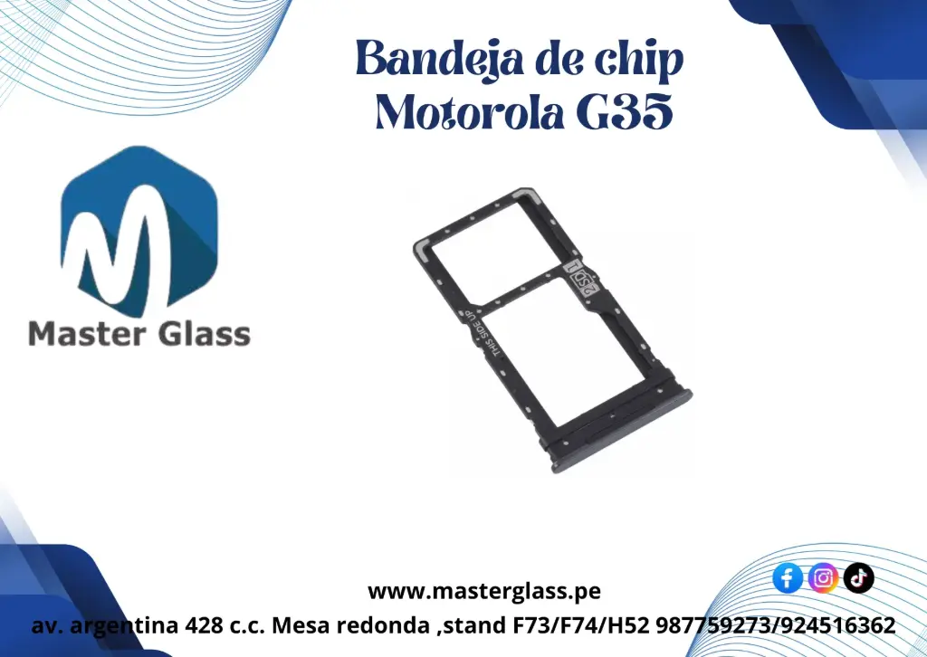 Bandeja de Sim para Motorola G35