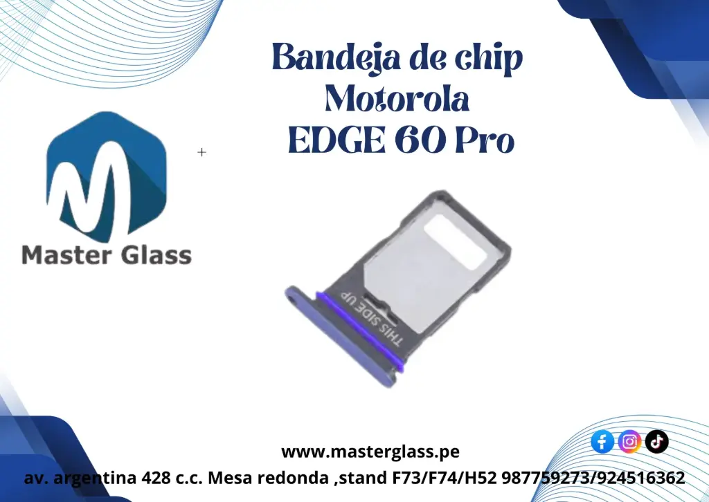 Bandeja de Sim para Motorola EDGE 60 Pro