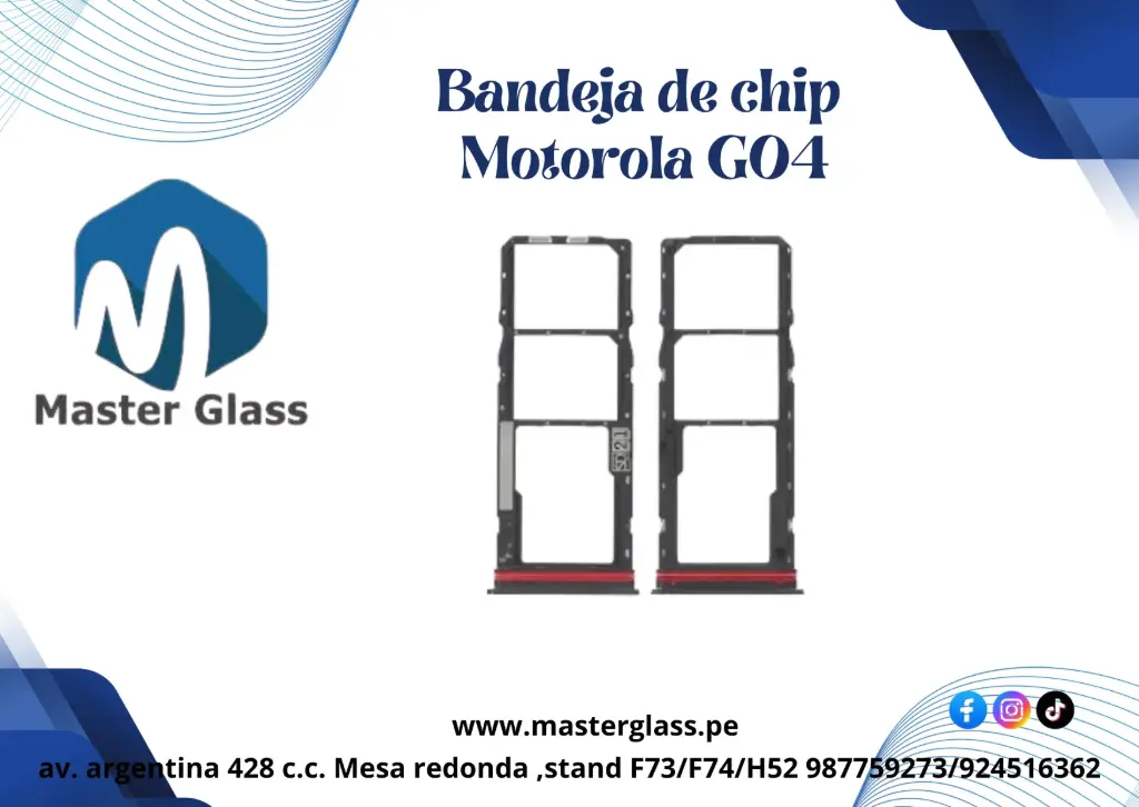 Bandeja de Sim para Motorola G04