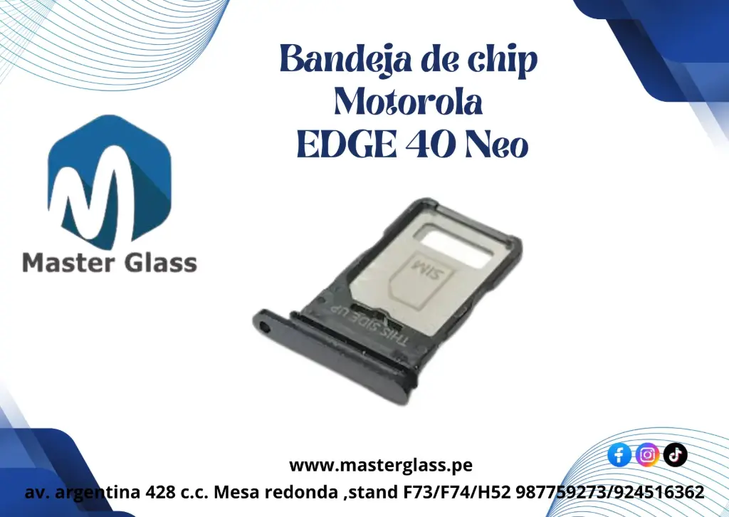 Bandeja de sim Motorola EDGE 40 Neo