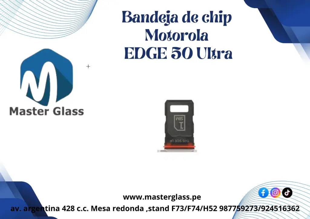 Bandeja de Sim para Motorola EDGE 50 Ultra