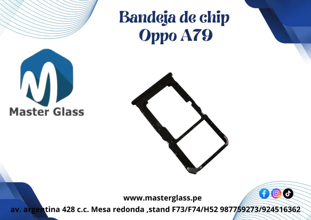 Bandeja de sim Oppo A79 / A3 Pro 5g