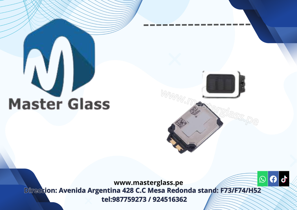 Altavoz Parlante Samsung A15 4g y 5g/A16/A20/A22 4G/A23/A30/A40/A50/A30S/A31/A02/A12/A13/M50/A02core/A02/A72/A42/A32/A33