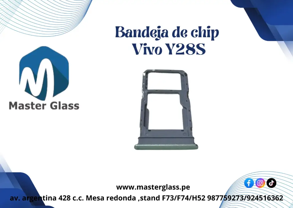 Bandeja de sim Vivo Y28S / Y55 5g