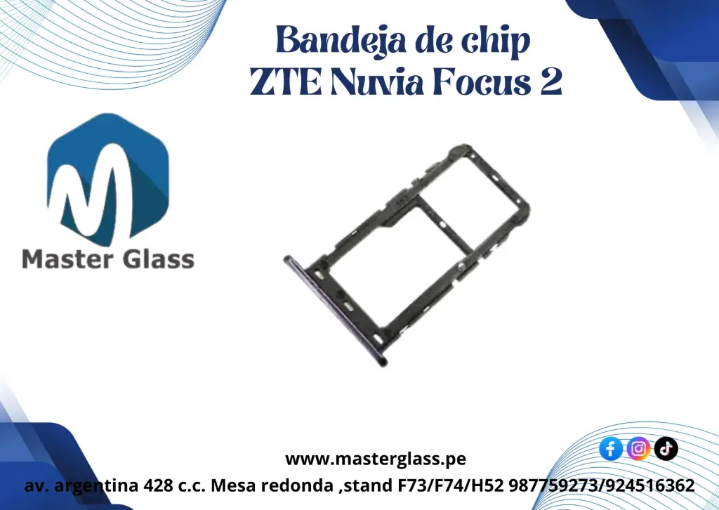 Bandeja de Sim ZTE Nuvia Focus 2