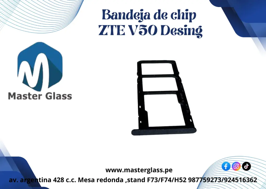 Bandeja de Sim ZTE Blade V50 Design