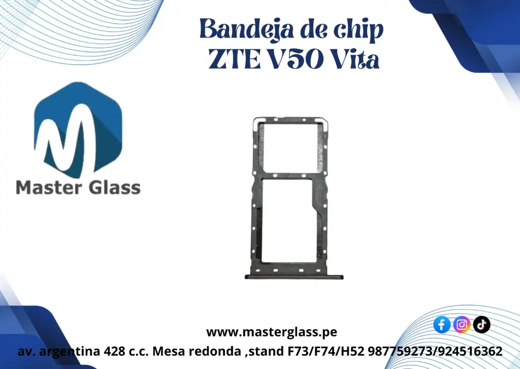 Bandeja de Sim ZTE Blade V50 Vita