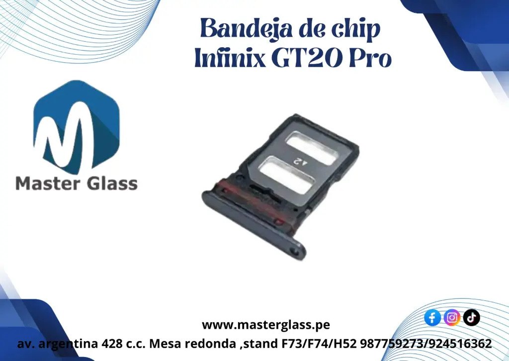 Bandeja de Sim para Infinix GT 20 Pro