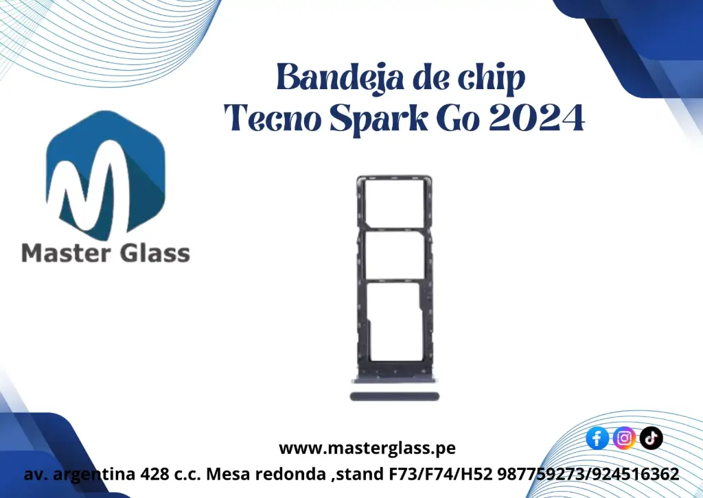 Bandeja de sim Tecno Spark Go 2024 / Spark Go 2023