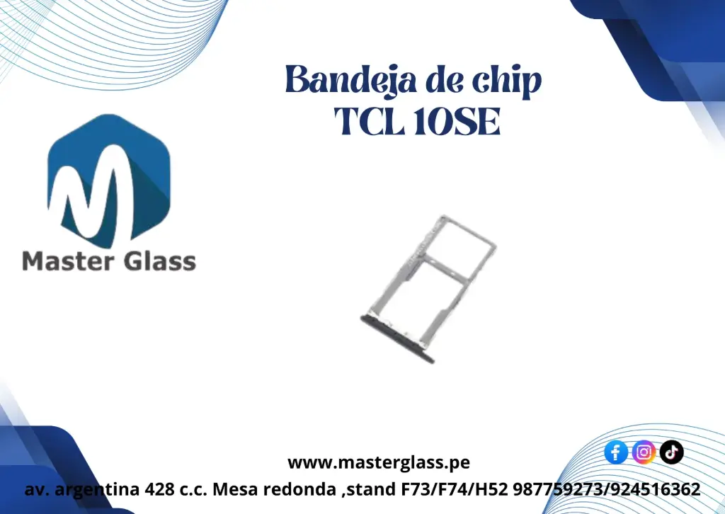 Bandeja de sim TCL 10SE (Negro)
