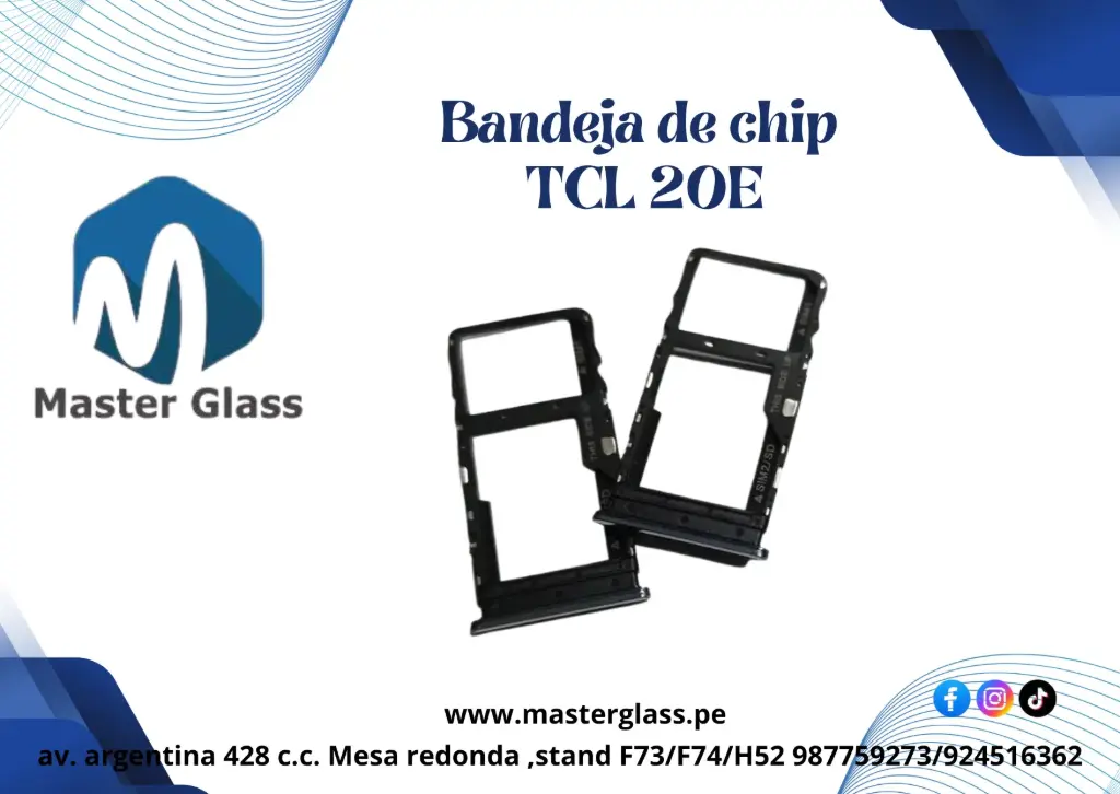 Bandeja de sim TCL 20E (Negro)