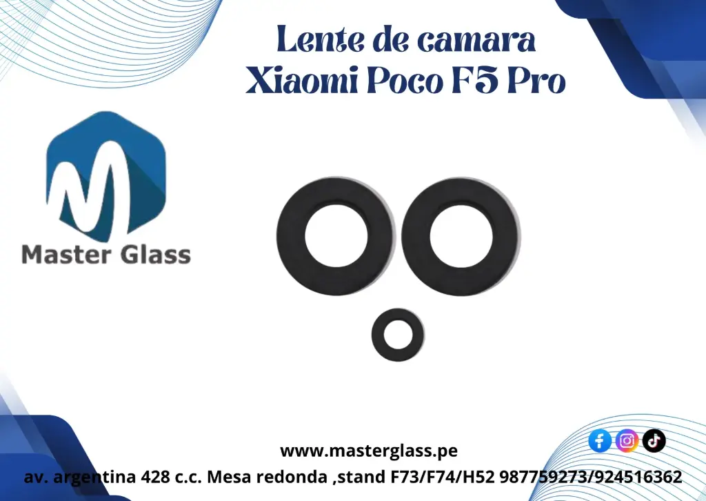 Lente de Cámara Xiaomi Poco F5 Pro