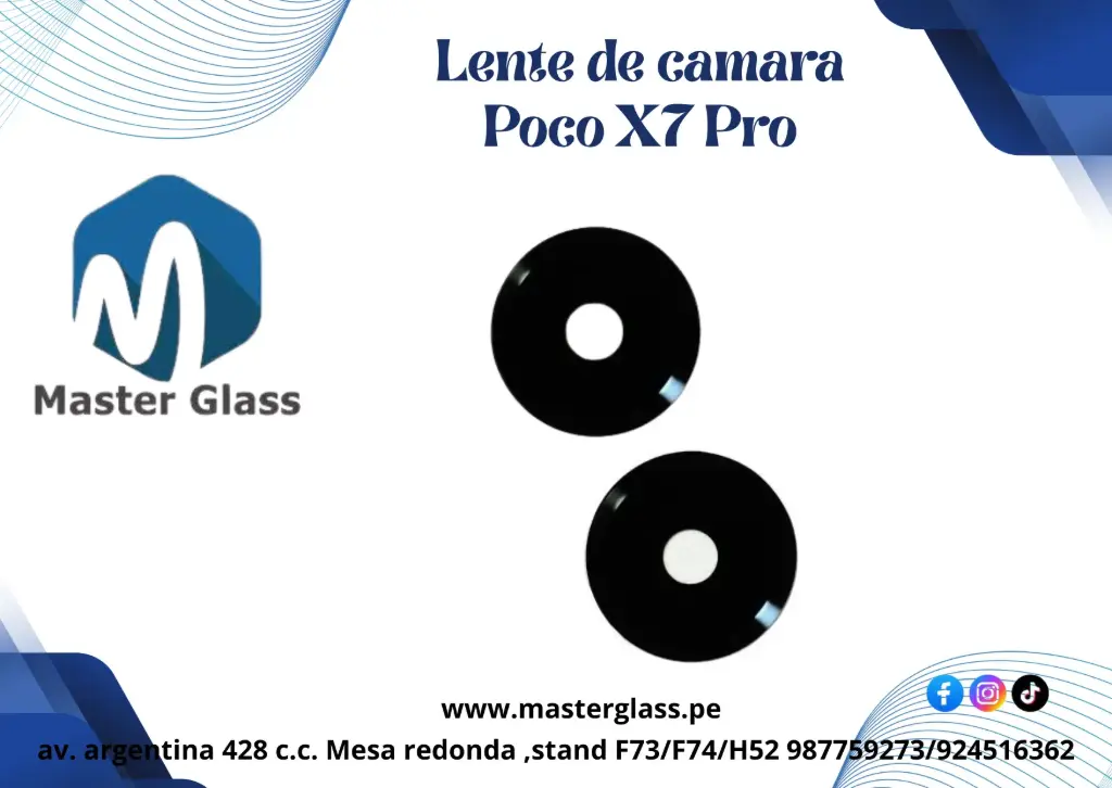 Lente de Cámara Xiaomi Poco X7 Pro