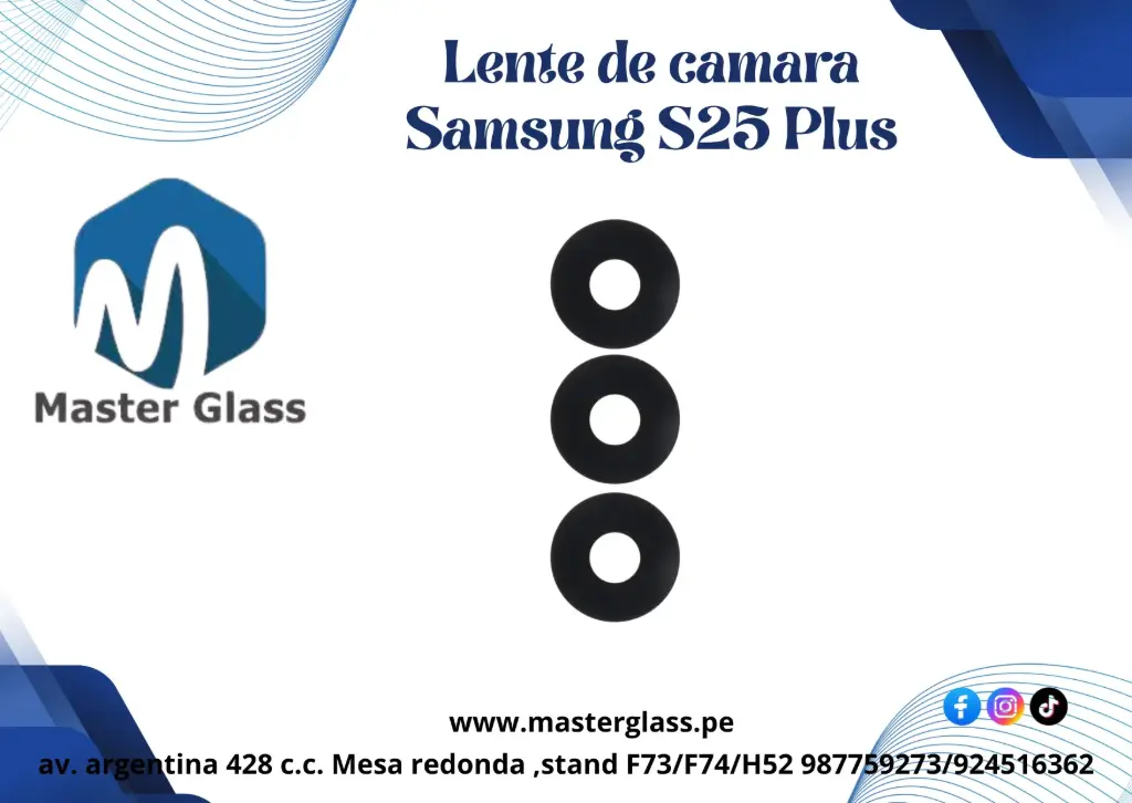 Lente de camara Samsung S25 Plus