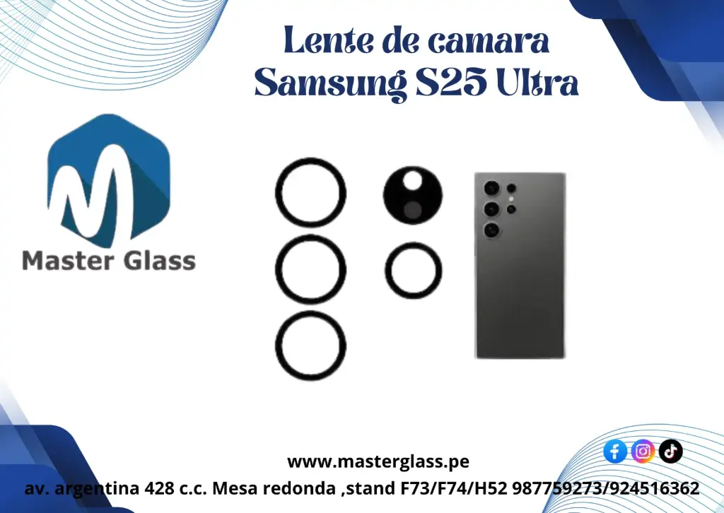 Lente de camara Samsung S25 Ultra