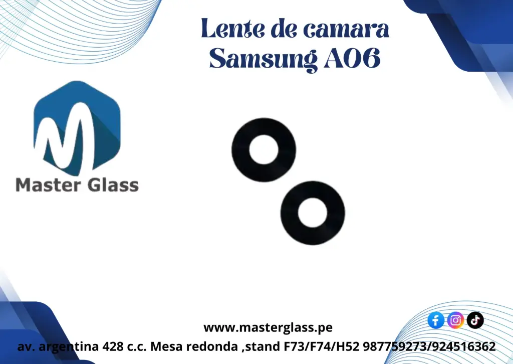 Lente de camara Samsung A06