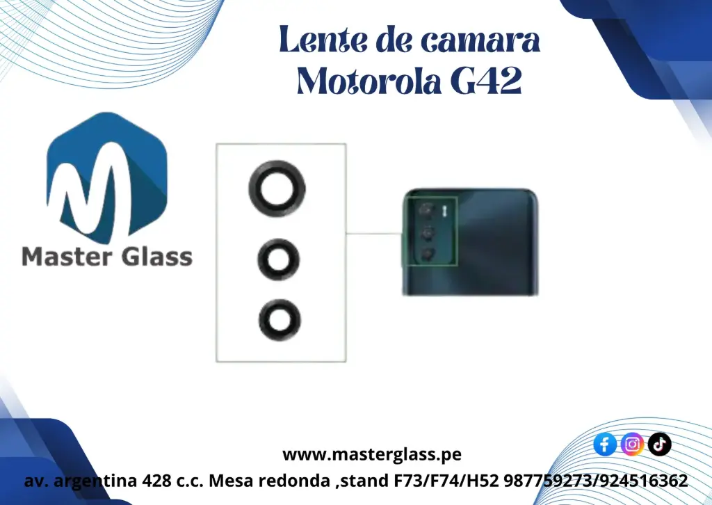 Lente de Cámara Motorola G42