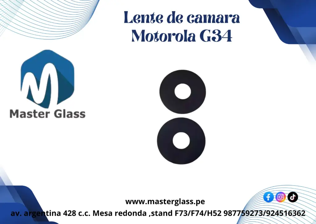 Lente de Cámara Motorola G34