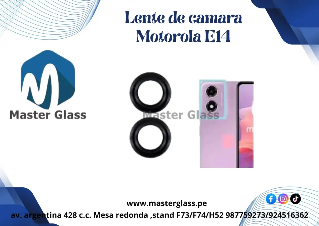 Lente de Cámara Motorola E14