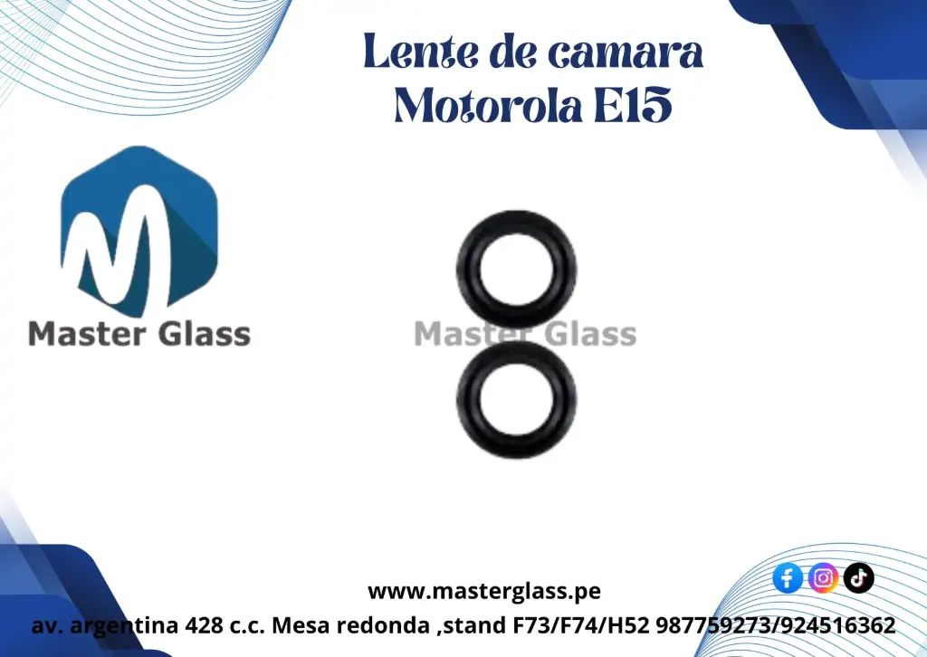 Lente de Cámara Motorola E15