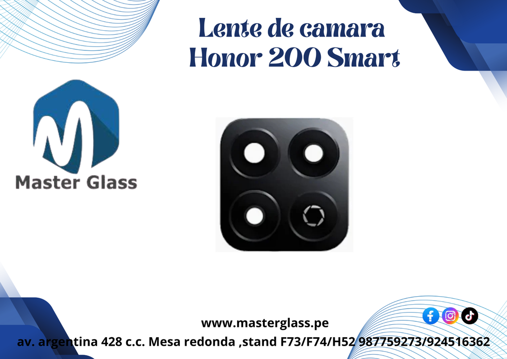 Lente de Cámara Huawei Honor 200 Smart (Negro)