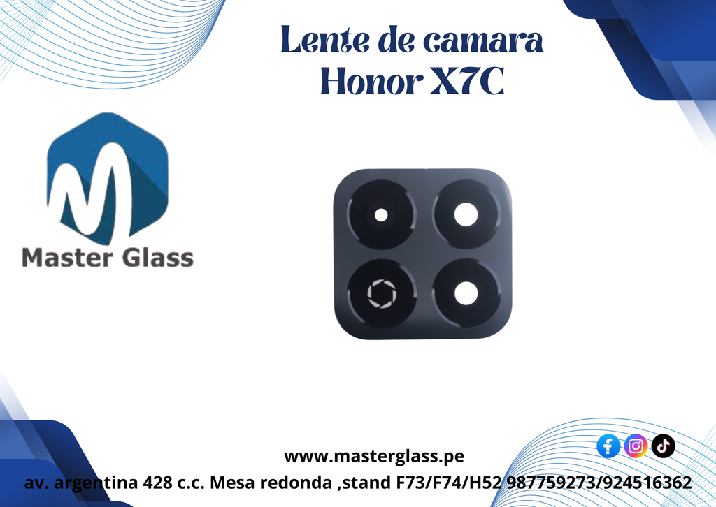 Lente de Cámara Huawei Honor X7C