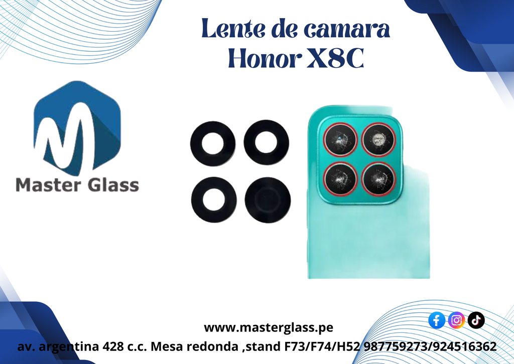 Lente de Cámara Huawei Honor X8C