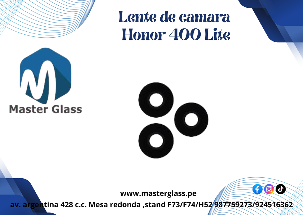 Lente de Cámara Huawei Honor 400 Lite