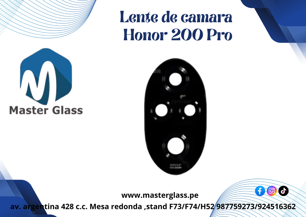 Lente de Cámara Huawei Honor 200 Pro
