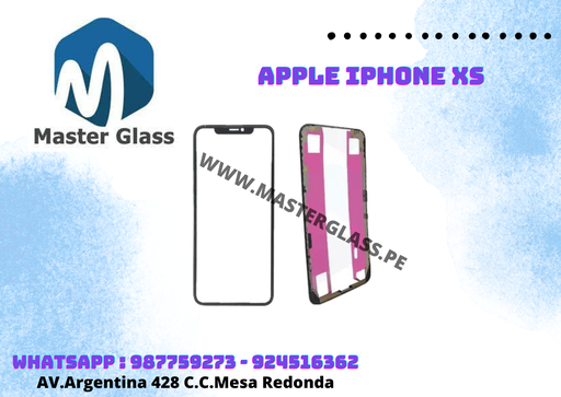 [GMOIXS] Glass con marco y oca Iphone XS