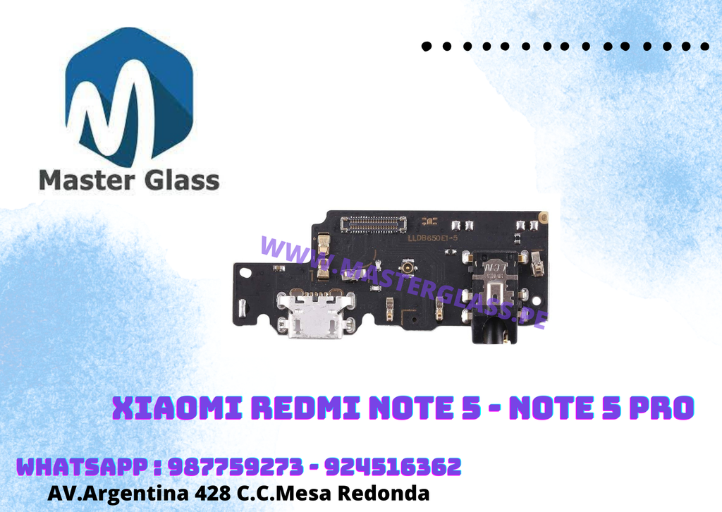 [PCXN5] Placa de carga Xiaomi Redmi Note 5 / Note 5 Pro