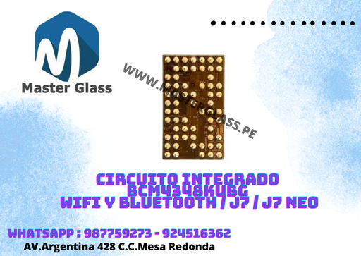 [BCM4348KUBG] Circuito Integrado BCM4348KUBG Wifi y Bluetooth / J7 / J7 Neo