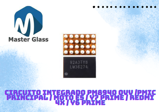 [PM89400VV] Circuito Integrado PM8940 0VV /PMIC principal / Moto E5 / Y7 Prime / Redmi 4X / Y6 Prime