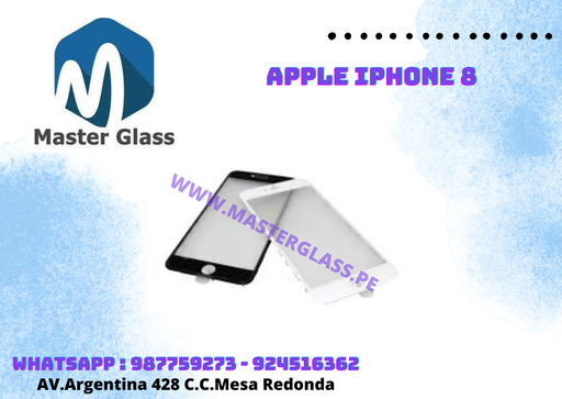 Glass con marco Iphone 8 / SE 2020