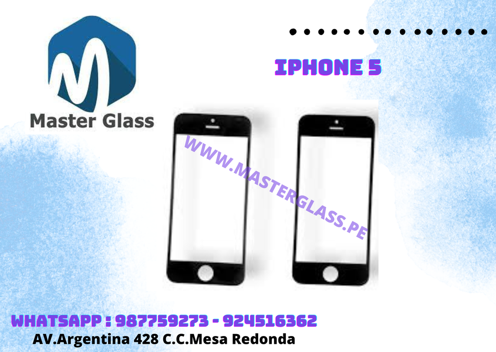 Glass con Marco Iphone 5G